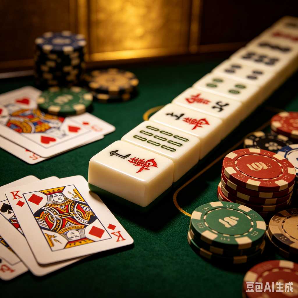 retro vintage mahjong set